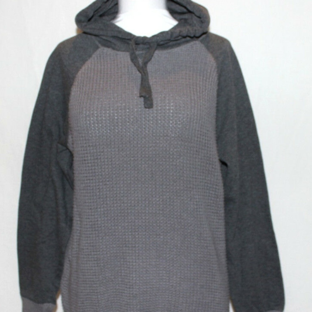 Ocean Currents Hoodie Pullover Knit Sweater Large
